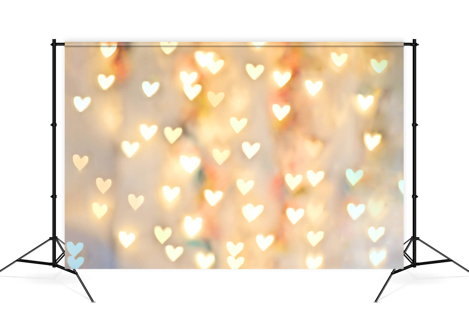 Pastel Heart Bokeh  Photo Studio Backdrop MR-0046