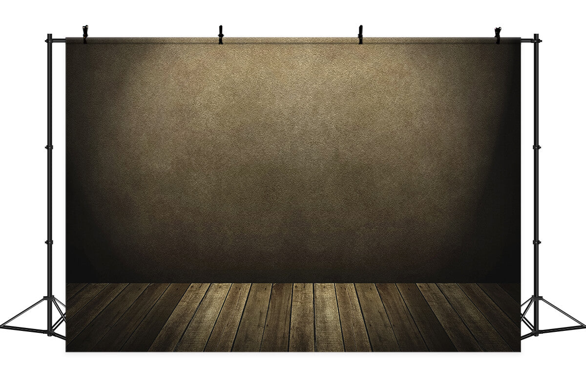 Abstract Vintage Brown Photography Backdrop With Wooden Floor M2-04