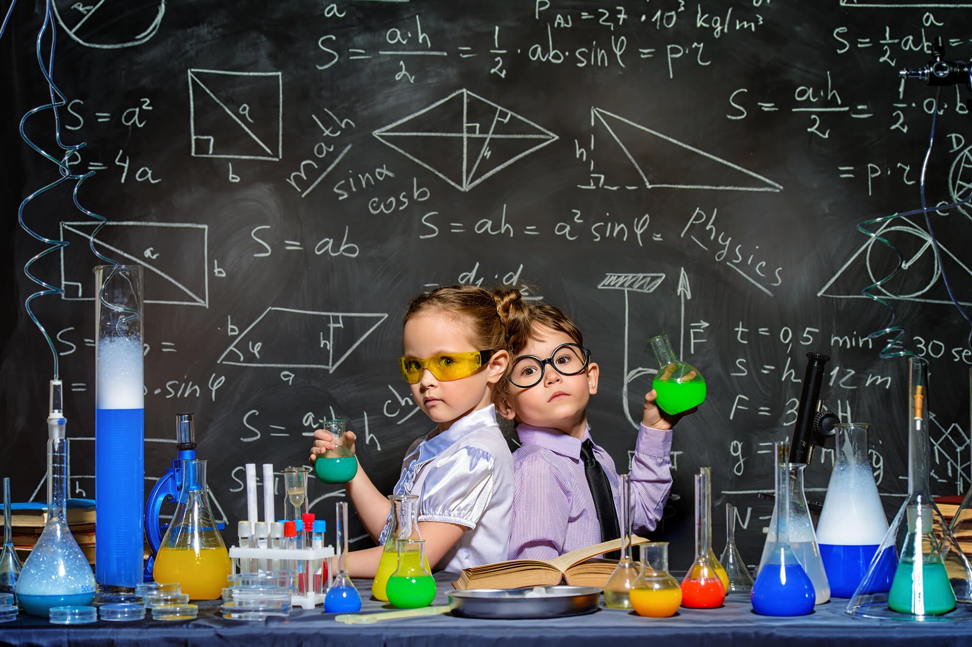 Back To School Science Laboratory Backdrop M5-103