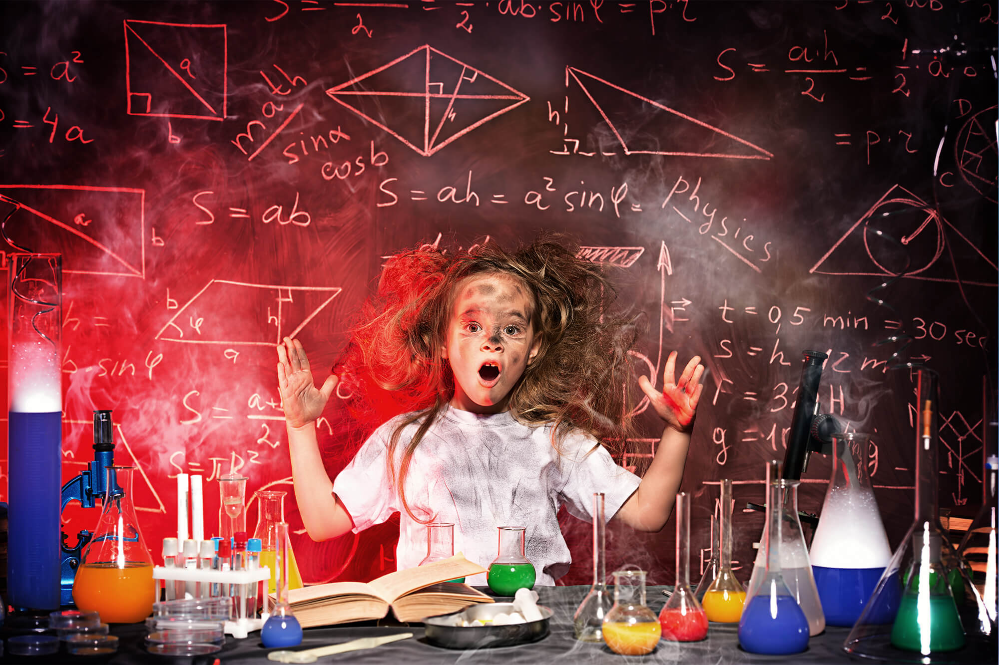 Back To School Science Laboratory Backdrop M5-103