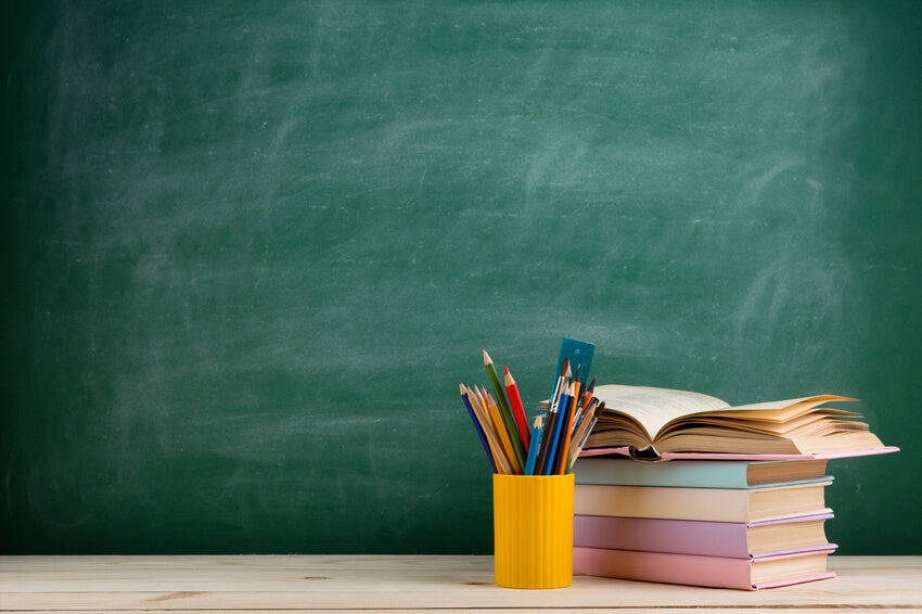 Book Blackboard Classroom Education Backdrop