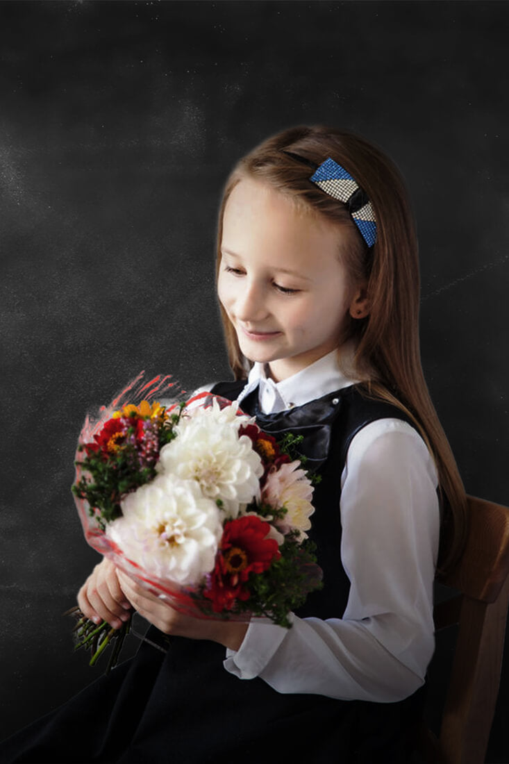 Dark Gradient Blackboard Photography Backdrop M5-105