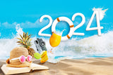 2024 Summer Beach Party Travel Backdrop M5-126