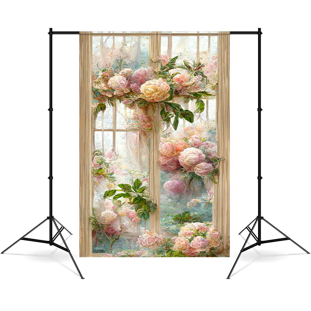 Oil Painting Flowers Fine Art Backdrop