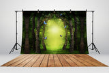 Mythical Forest Butterflies Magic Light Backdrop M5-159