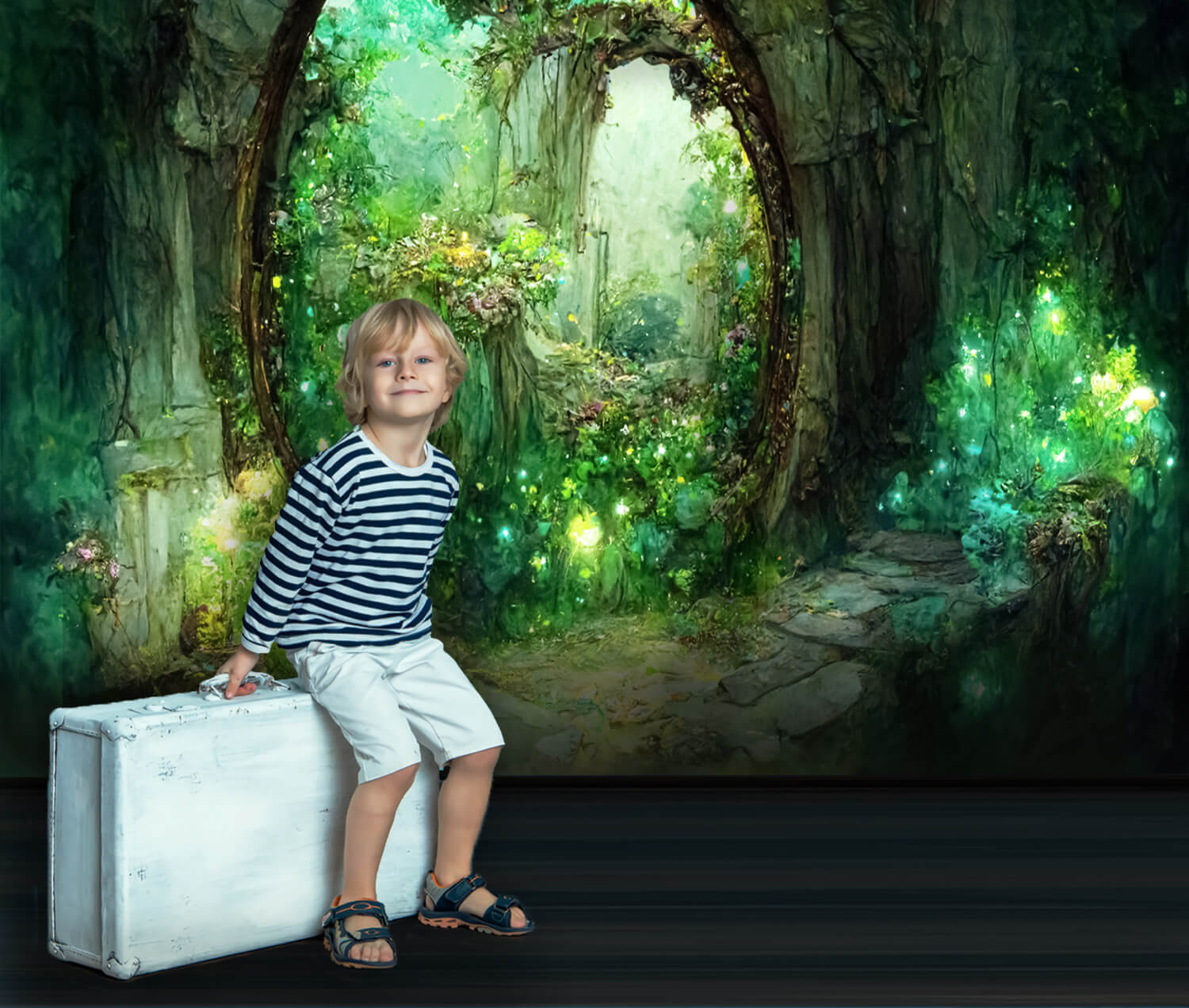 Fairy Tree In Mystic Forest Wall Mural Wallpaper