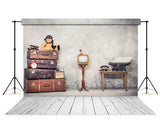 Retro Bear Toy Travel Valises School Backdrop M6-01