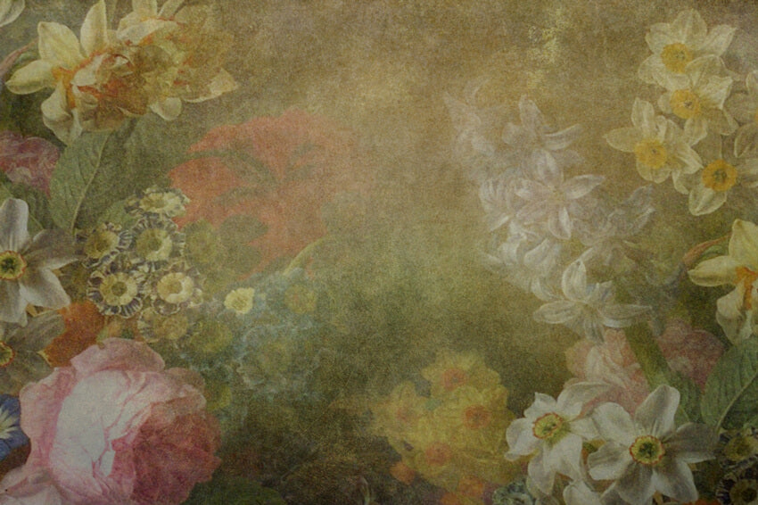 Fine Art Abstract Floral Textured Backdrop M6-110