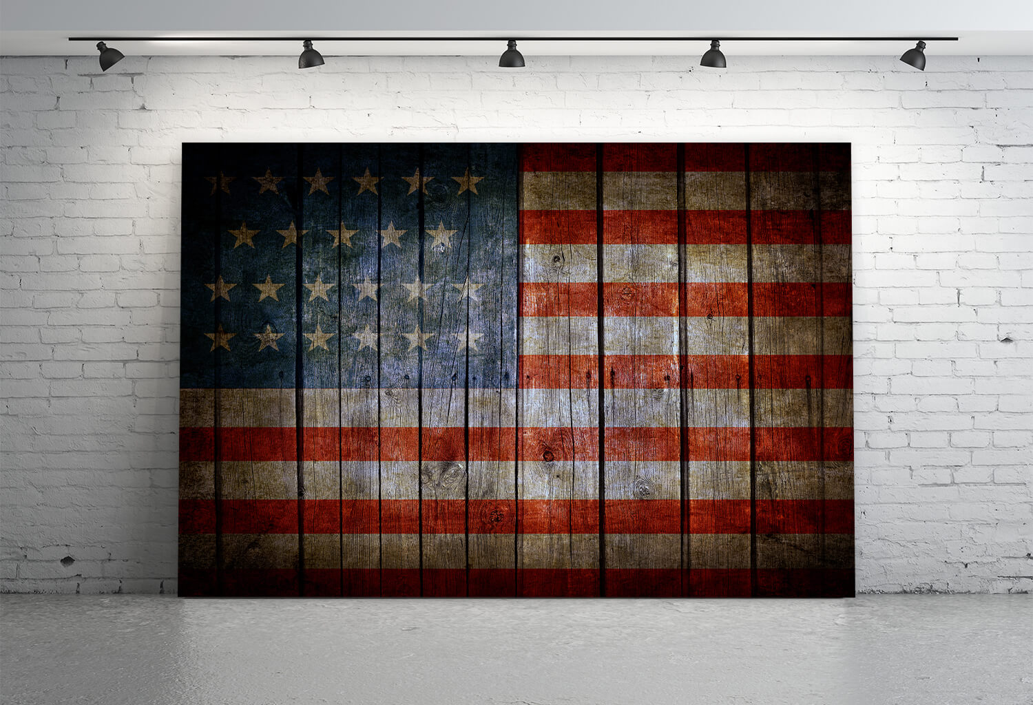 Fourth of July American Flag Wood Backdrop M6-119