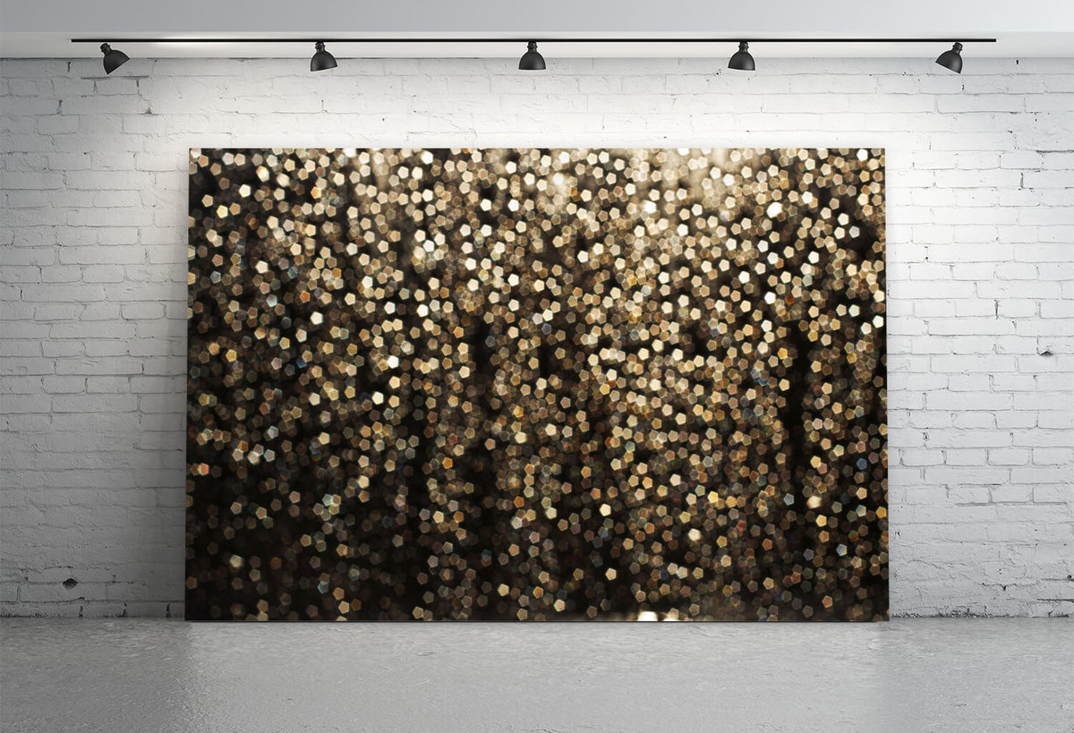 Gold Glitter Bokeh Backdrop Party Decorations 