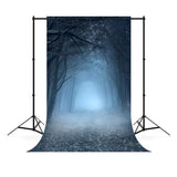 Misty Forest Halloween Photography Backdrop M6-127