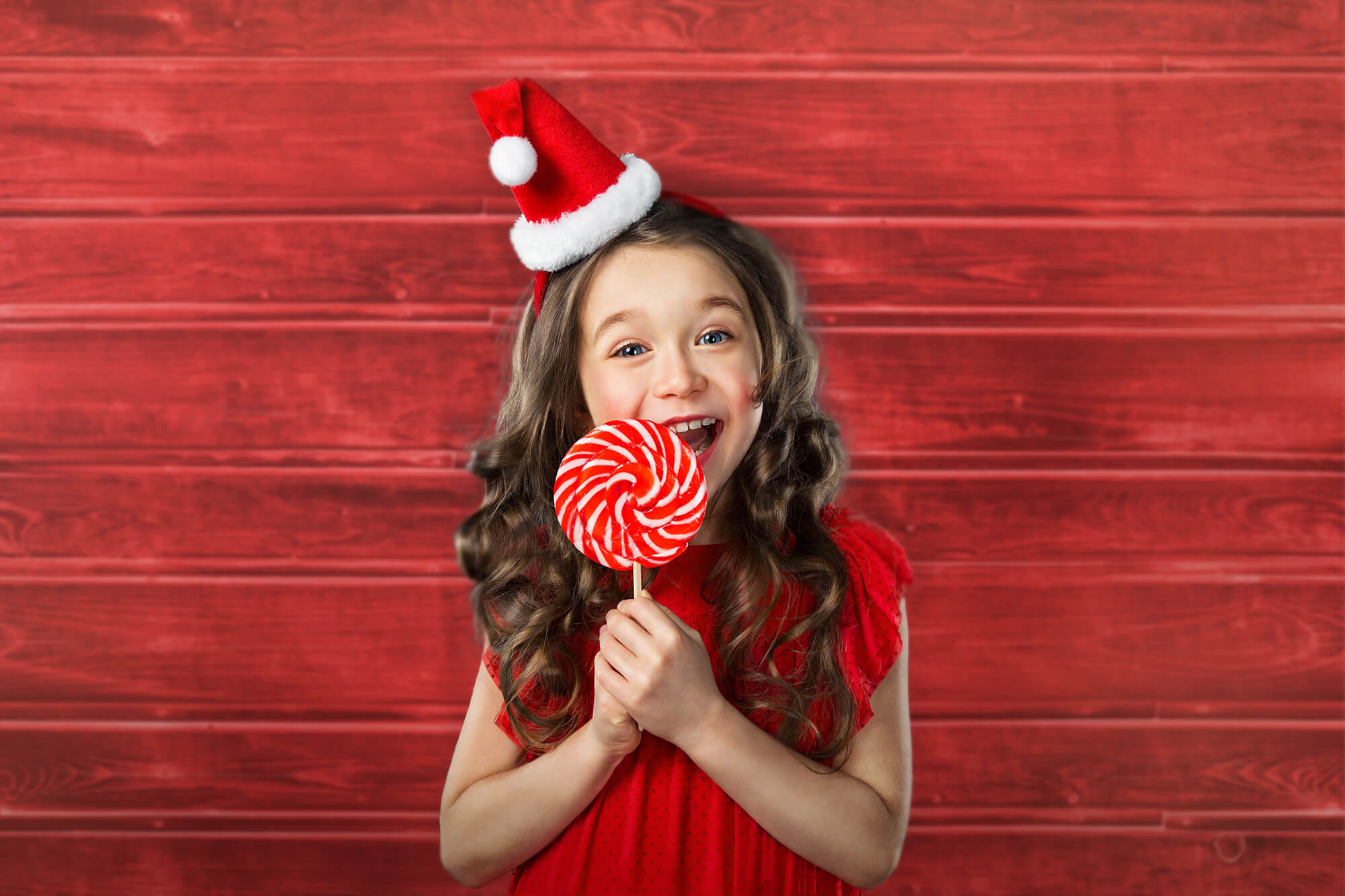 Red Painted Wood Backdrop for Photo Booth M6-146