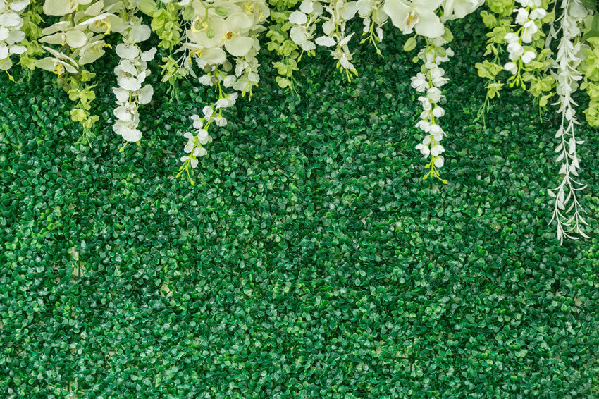 Green Leaves Wall Flowers Wedding Backdrop M6-21