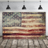 Old Grunge USA Flag Independence Day Backdrop