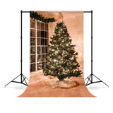 Christmas Evening Decor Lighting Tree Backdrop M7-17