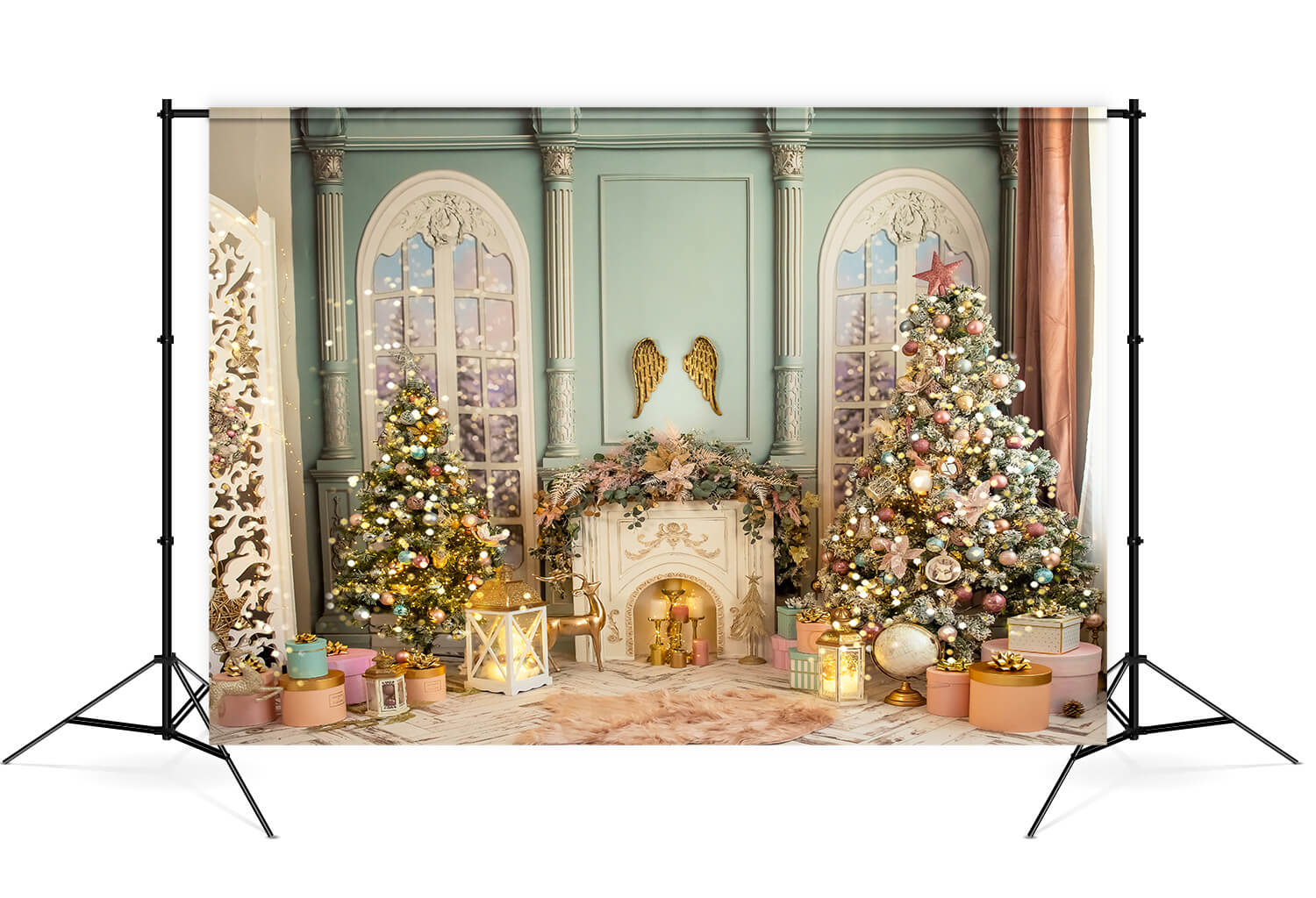 Xmas Palace Classic Indoor Fireplace Backdrop M7-29