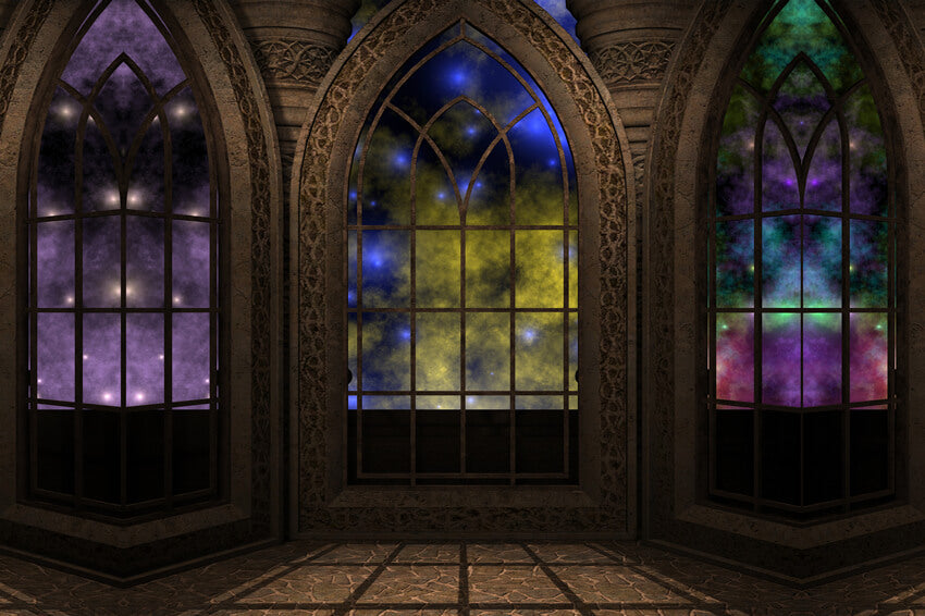 Fantasy Room Interior Magic Window Backdrop M7-31