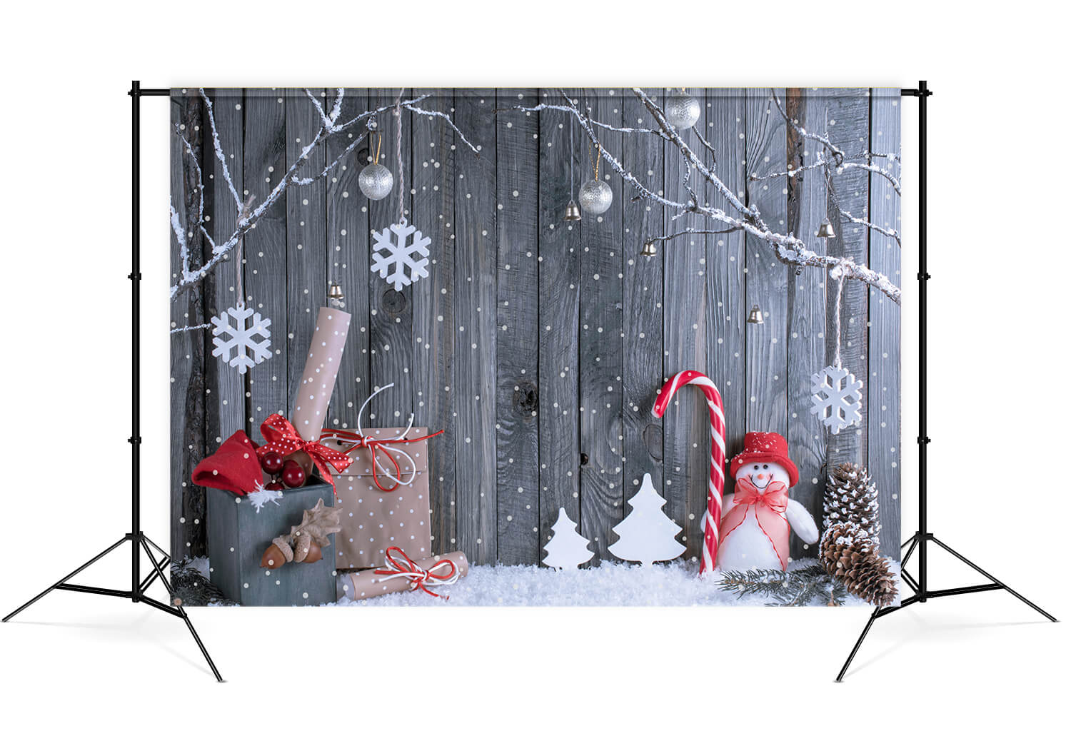 Christmas Photography Backdrops Snowman Winter Wonderland