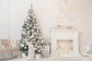 Decorated Christmas Tree Fireplace Wall Backdrop M7-39