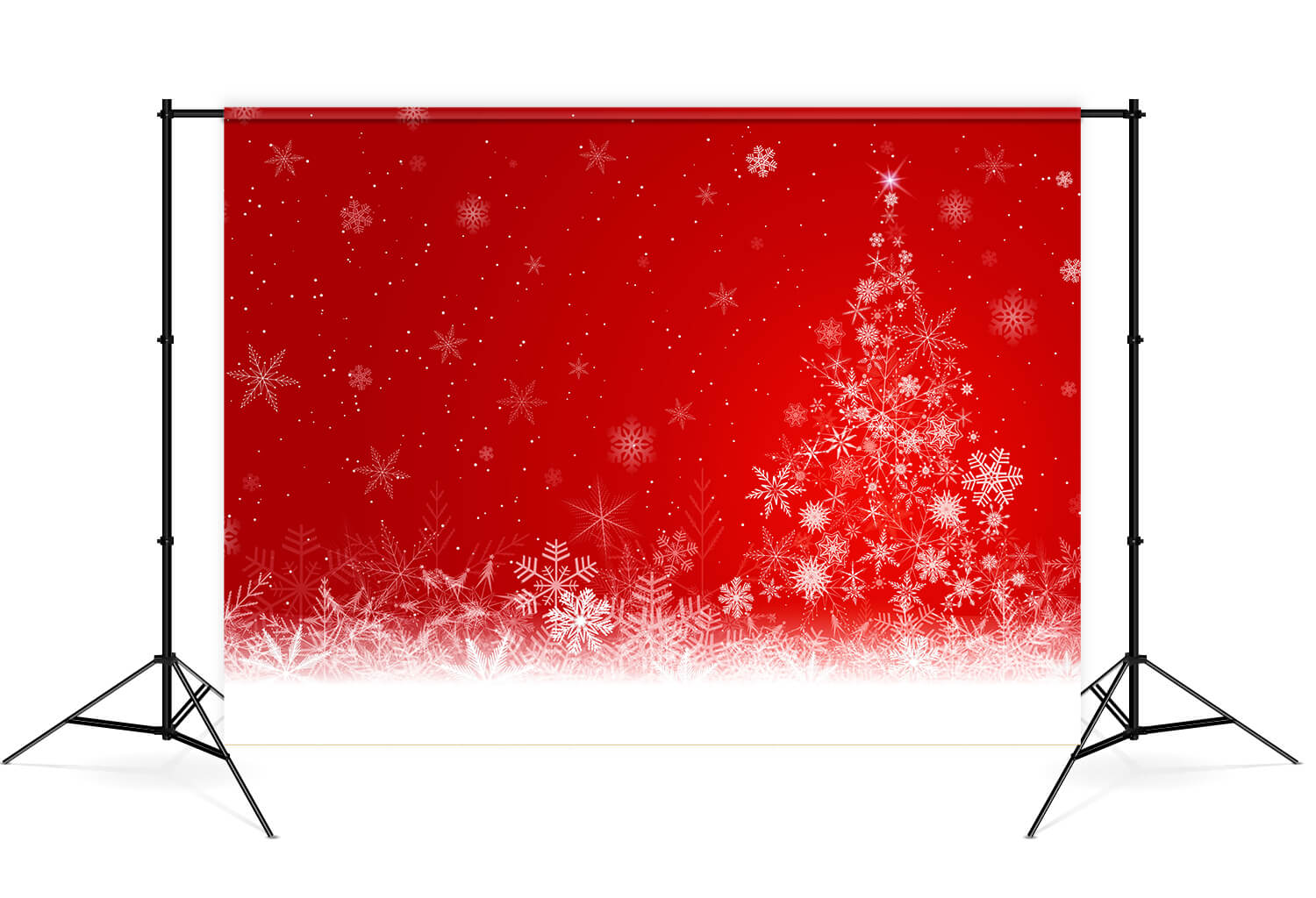 Snowflake Christmas Tree Photo Booth Backdrop M7-50