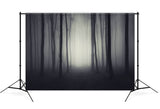 Halloween Dark Gloomy Night Forest Backdrop M8-10