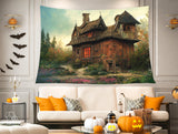 Forest Wooden Cabin Tapestry Wall Hanging Art BUY 2 GET 1 FREE