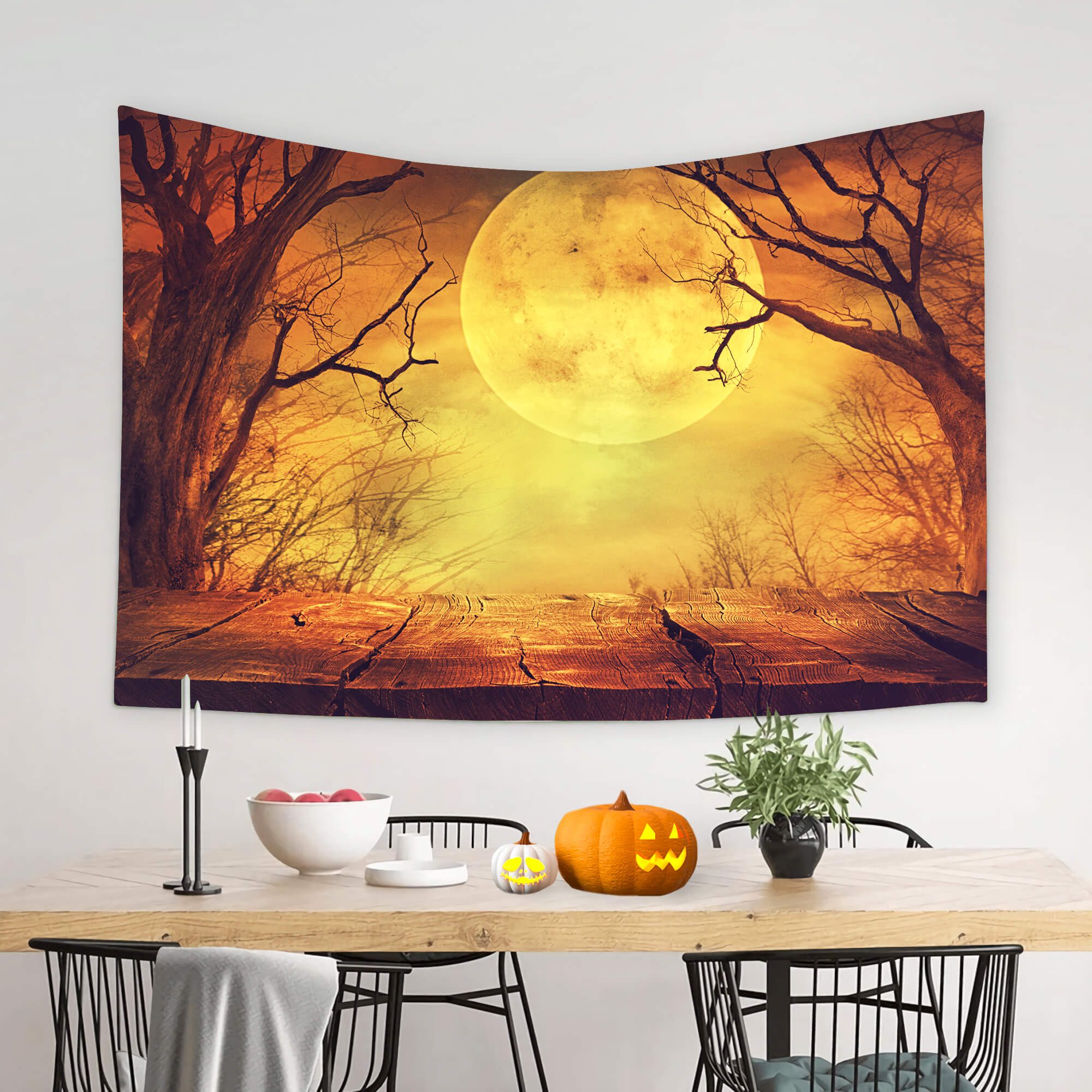 Halloween Moon Tree Tapestry Home Decoration BUY 2 GET 1 FREE