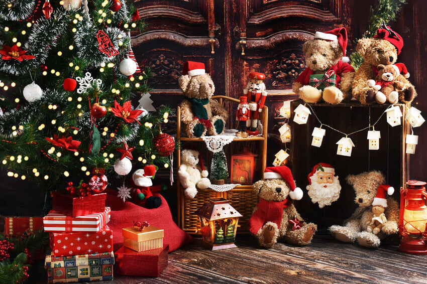 Christmas Teddy Bears Decoration Wall Tapestry BUY 2 GET 1 FREE