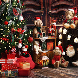 Christmas Tree Teddy Bears Decoration Backdrop M8-61