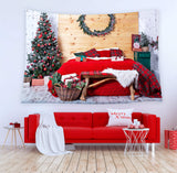 Interior Bedroom Christmas Decoration Backdrop M8-67