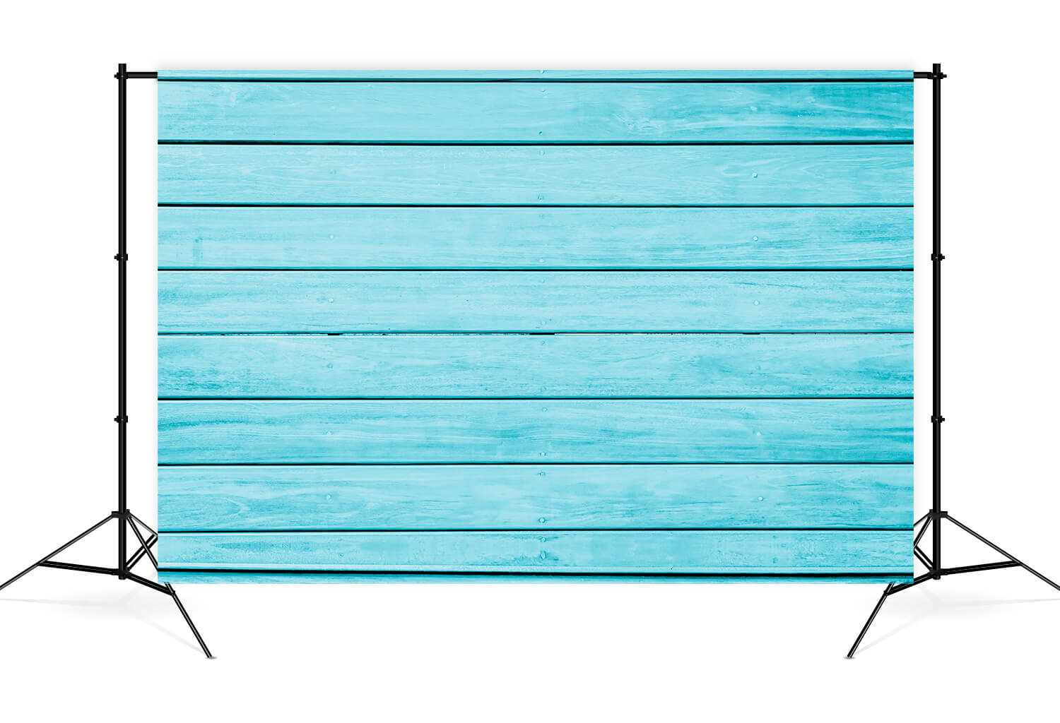 Bright Light Blue Color Wood Plank Backdrop M8-74