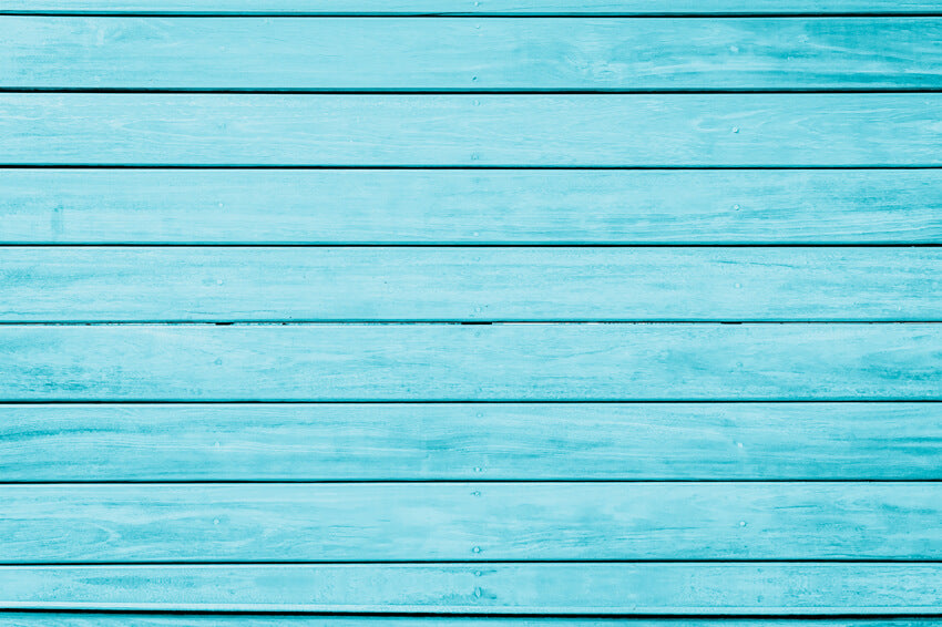 Bright Light Blue Color Wood Plank Backdrop M8-74