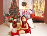 Christmas Tree Fireplace Photo Studio Backdrop M9-05