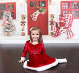 Christmas Decorated Door Backdrop for Photography M9-07