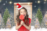 Christmas Tree Song Notation Photography Backdrop M9-17