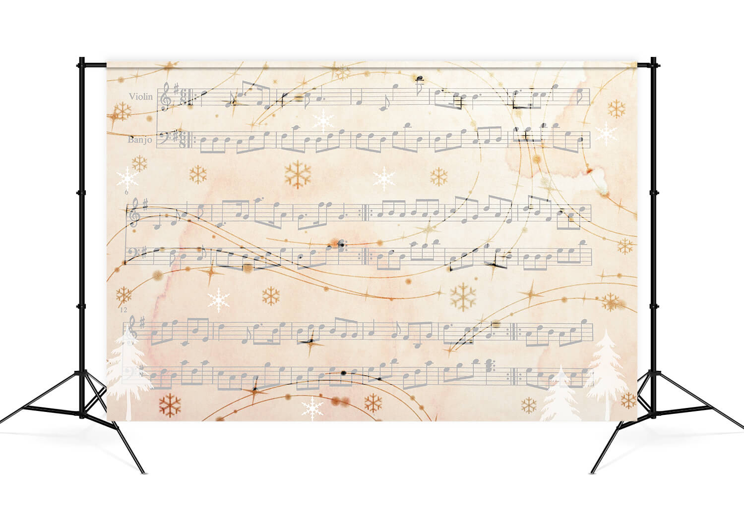 Christmas Song Winter Carol Music Backdrop M9-67