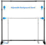 Adjustable Heavy Duty Backdrop Stand Kit Background Banner Stand PR16