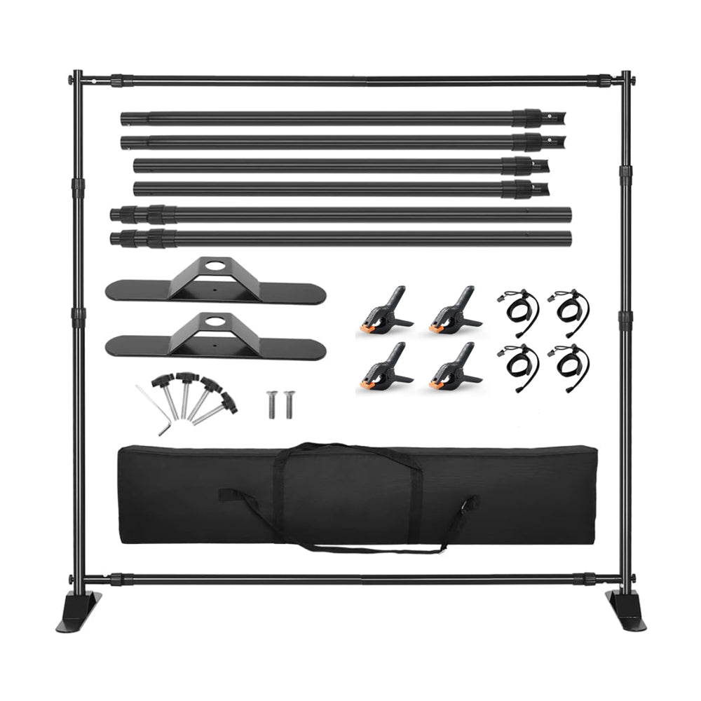 Adjustable Heavy Duty Backdrop Stand Kit Background Banner Stand PR16