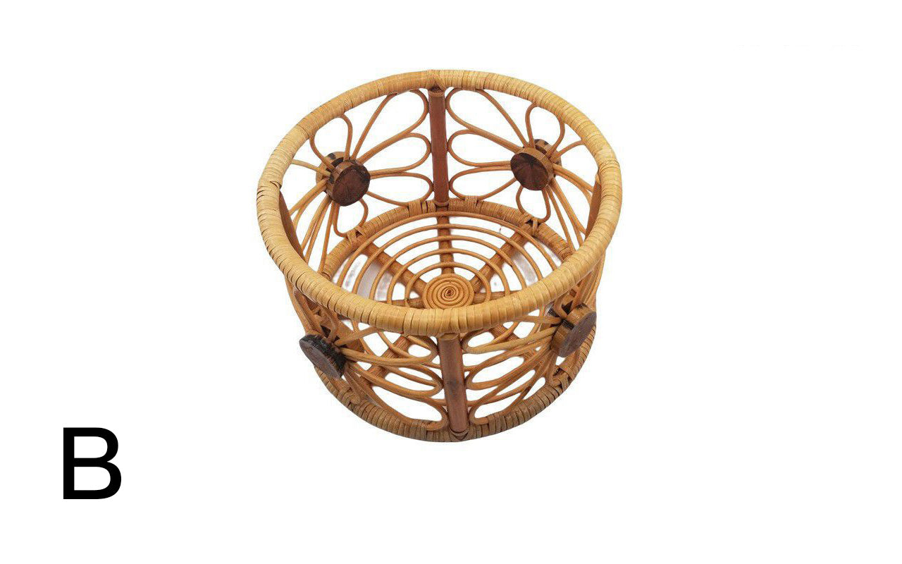 Bamboo Basket Newborn Photo Prop SYPJ9