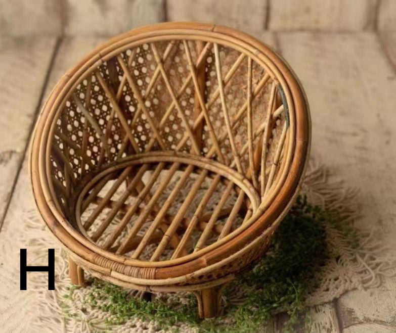 Bamboo Basket Newborn Photo Prop SYPJ9