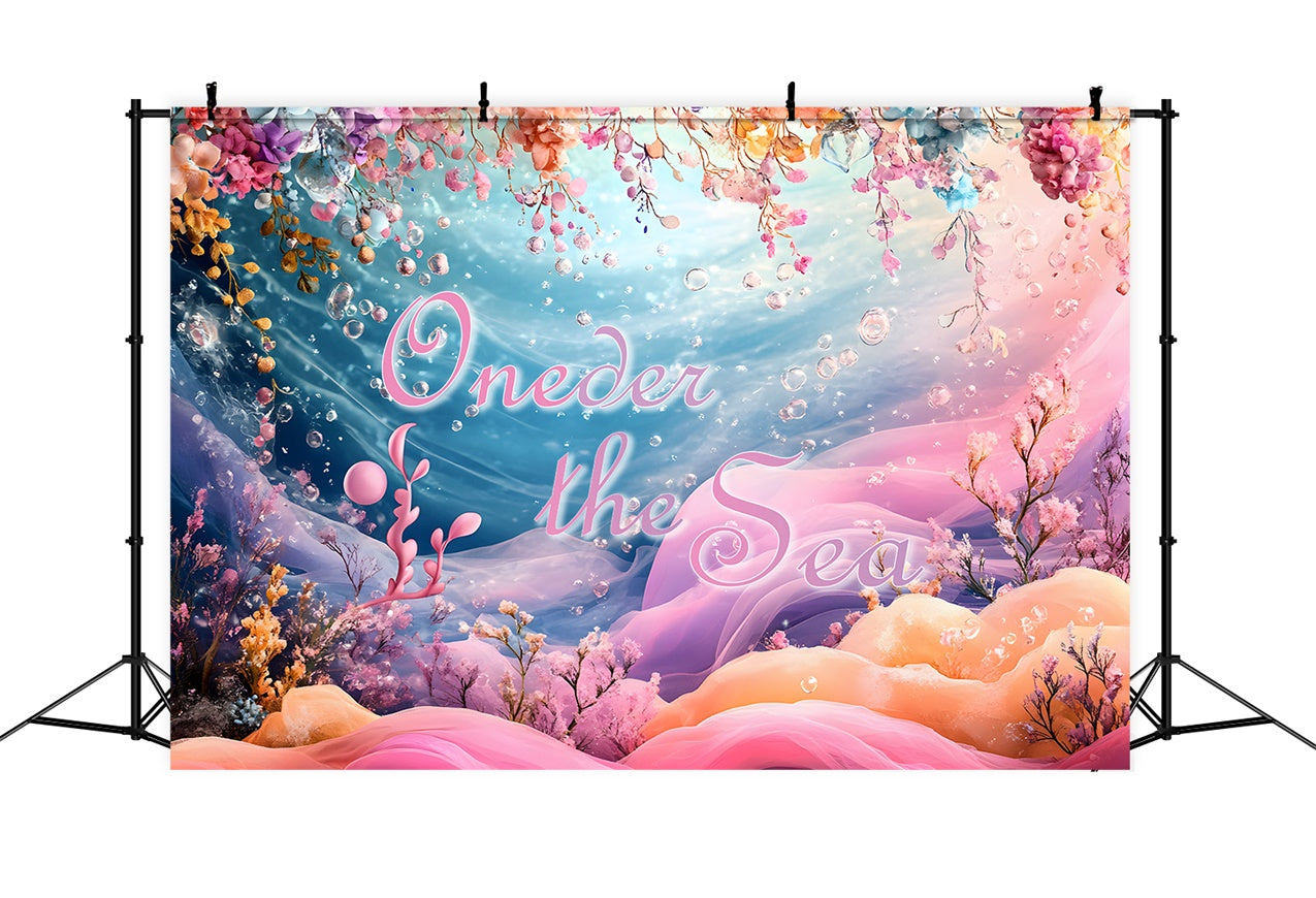 Customized Backdrop For Birthday Magical Ocean Mermaid Backdrop RR1-41