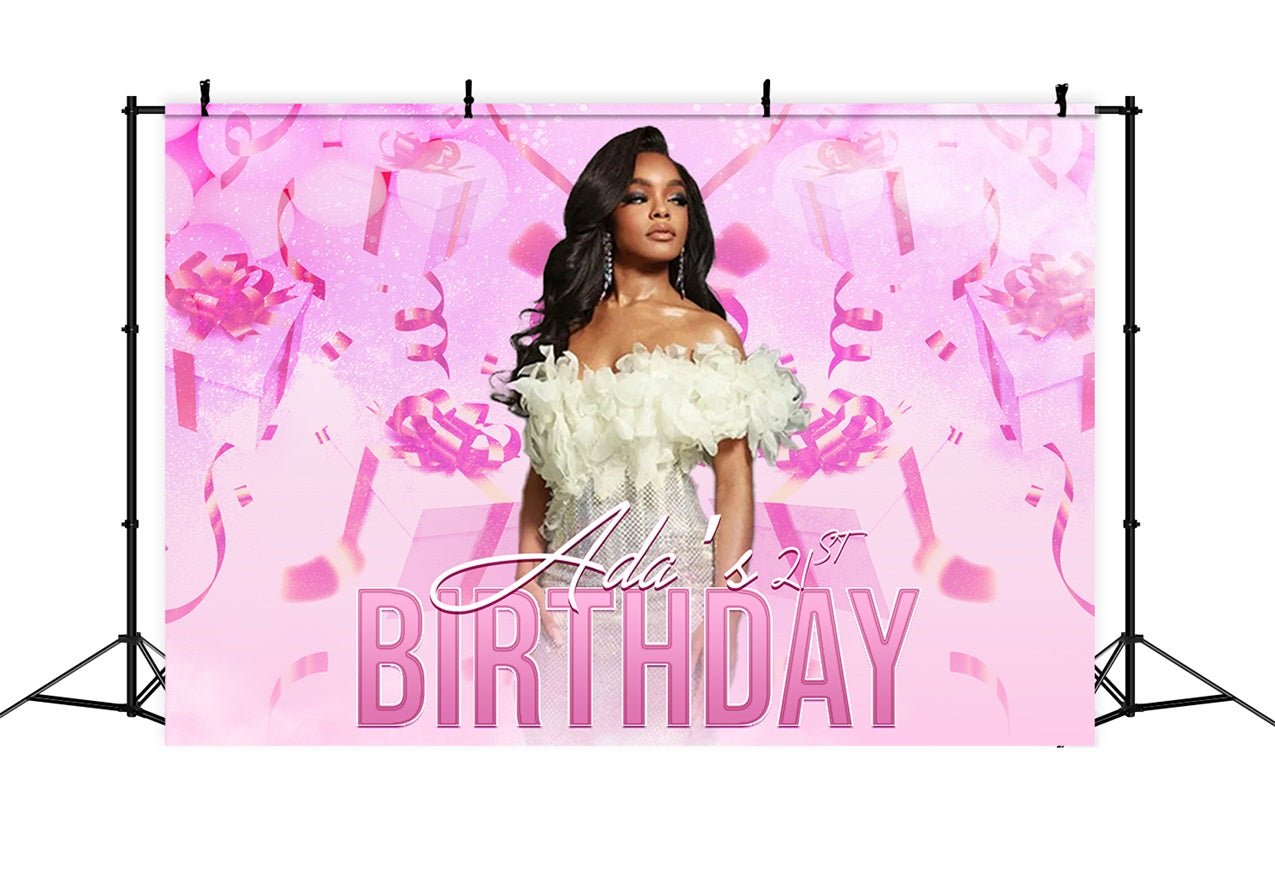 Personalised Birthday Backdrop Sweet 21st Celebration Backdrop RR1-92