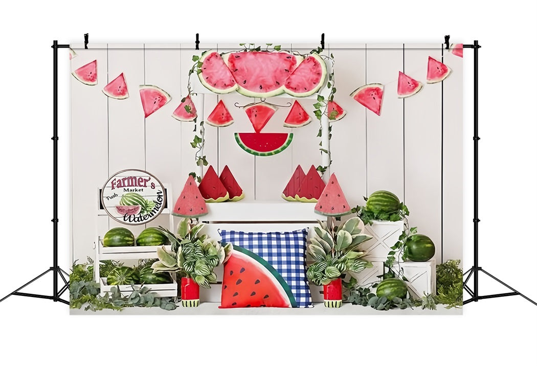 Summer Board Watermelon Market Backdrop RR3-13