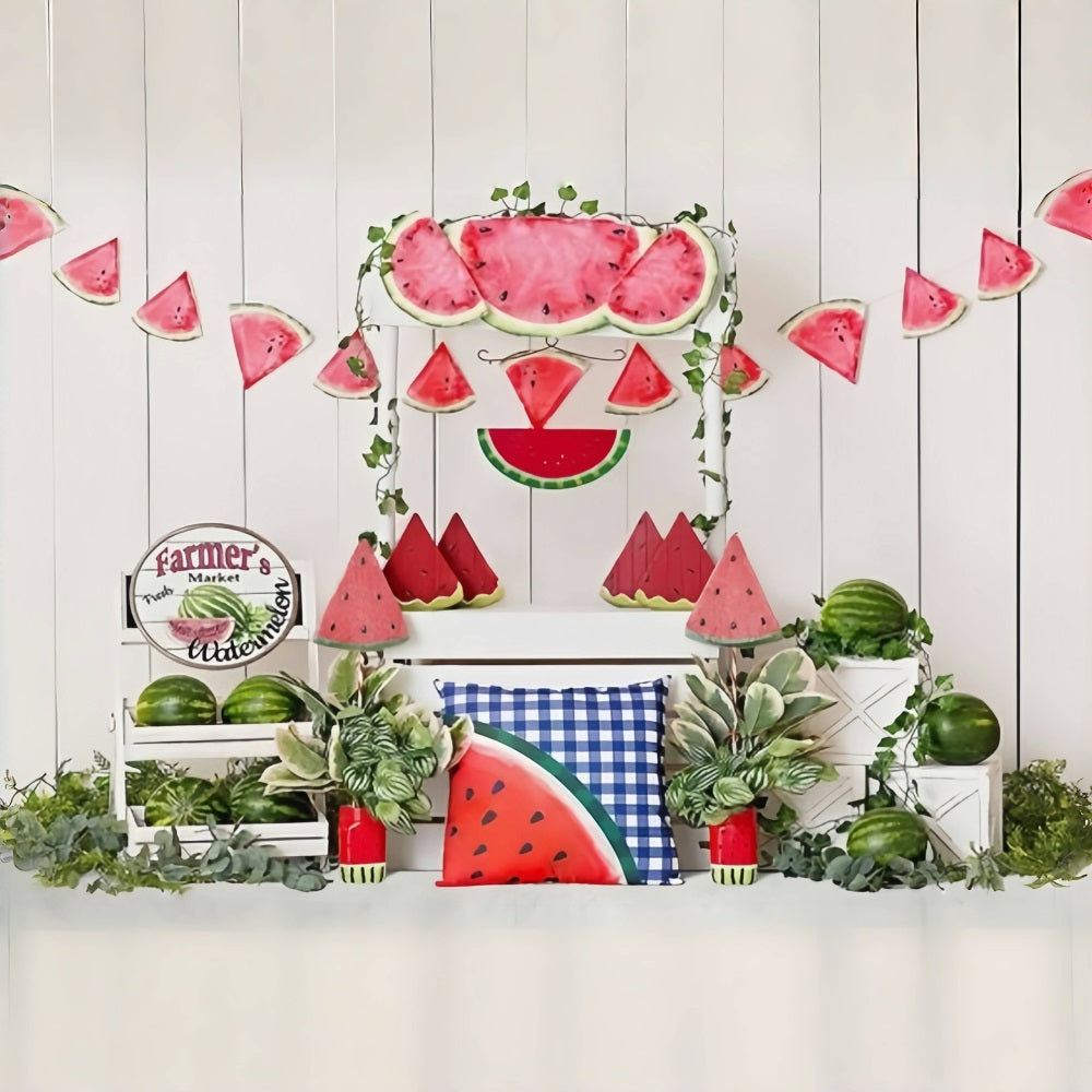 Summer Board Watermelon Market Backdrop RR3-13