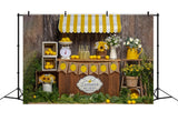 Summer Board Lemon Sale Booth Theme Backdrop RR3-24