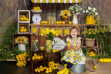 Summer Board Lemon Sale Booth Theme Backdrop RR3-24