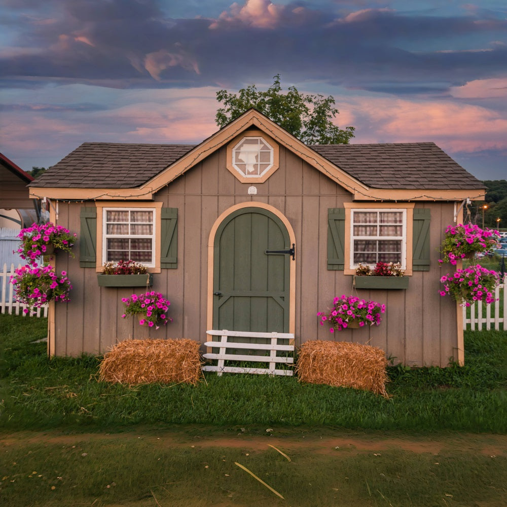 DBackdrop Petunia in Sunset Rustic Barn Backdrop RR3-36