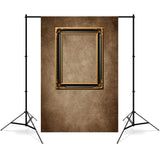 DBackdrop Art Vintage Rectangular Photo Frame Brown Abstract Backdrop RR4-53