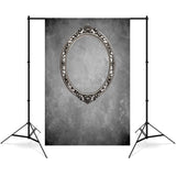 DBackdrop Art Classic Metal Photo Frame Gray Tone Abstract Backdrop RR4-57