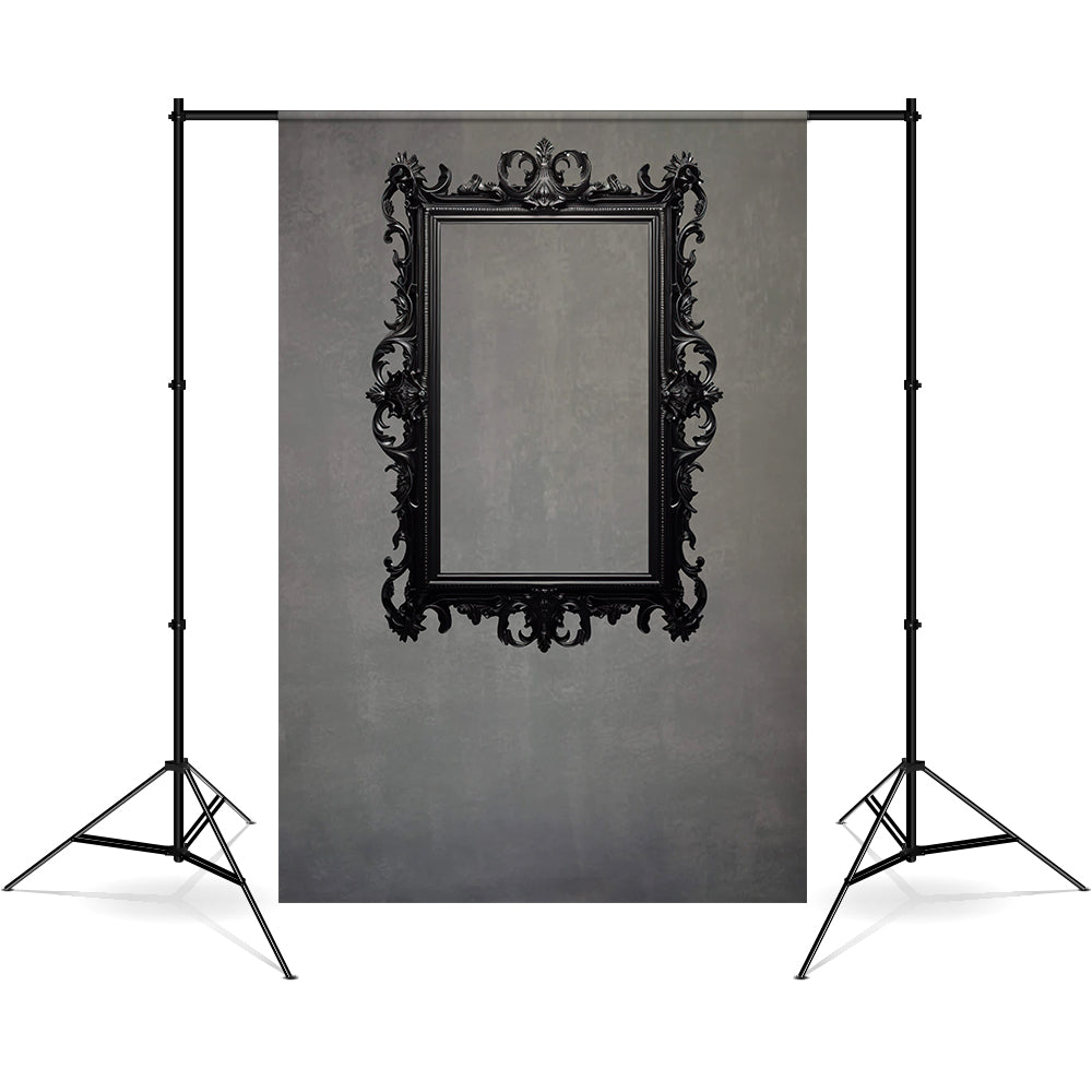 DBackdrop Art Mystery Black Rectangle Photo Frame Abstract Backdrop RR4-61